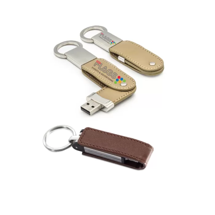 Leather Keychain USB Flash Drive jpg